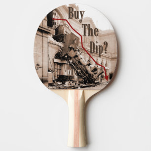 Raquette De Ping Pong Acheter L'Humour Du Marché Stock Dip