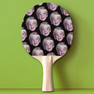 Raquette De Ping Pong Ajouter 1 Motif à demi-goutte photo à tête flottan