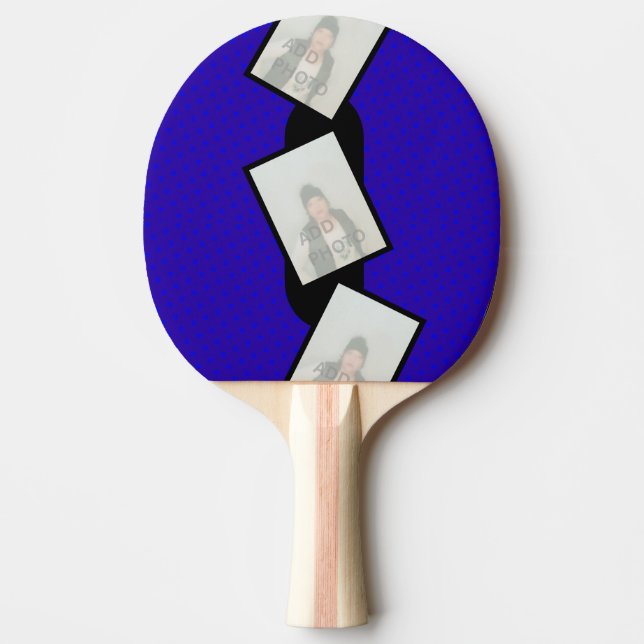 Raquette De Ping Pong Ajouter Photo Bleu Ping Pong Paddle (Devant)