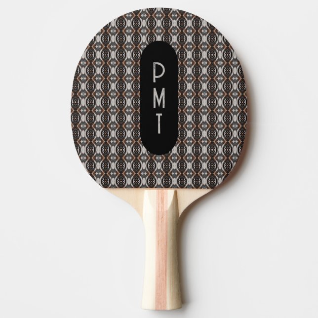 Raquette De Ping Pong Ajouter vos initiales personnalisées (Devant)