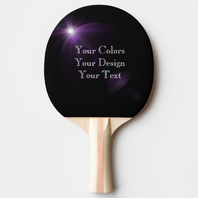 Raquette De Ping Pong Ajouter votre art - Créez votre propre (Devant)