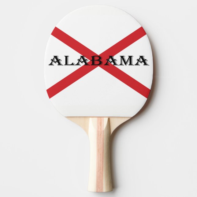 Raquette De Ping Pong Alabama et drapeau (Devant)