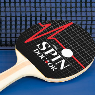 Raquette De Ping Pong Amusant La Syringe Docteur Spin Heartbeat Graphiqu