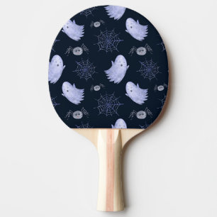 Raquette De Ping Pong Amusant Motif d'Halloween Spider Fantôme.