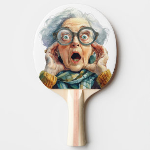 Raquette De Ping Pong Amusant Senior Surpris Ping Pong Paddle