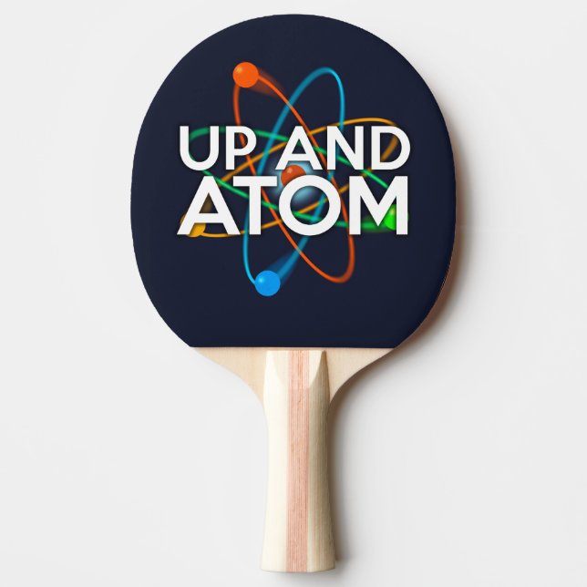 RAQUETTE DE PING PONG AMUSEMENT SCIENTIFIQUE UP ET ATOME (Devant)
