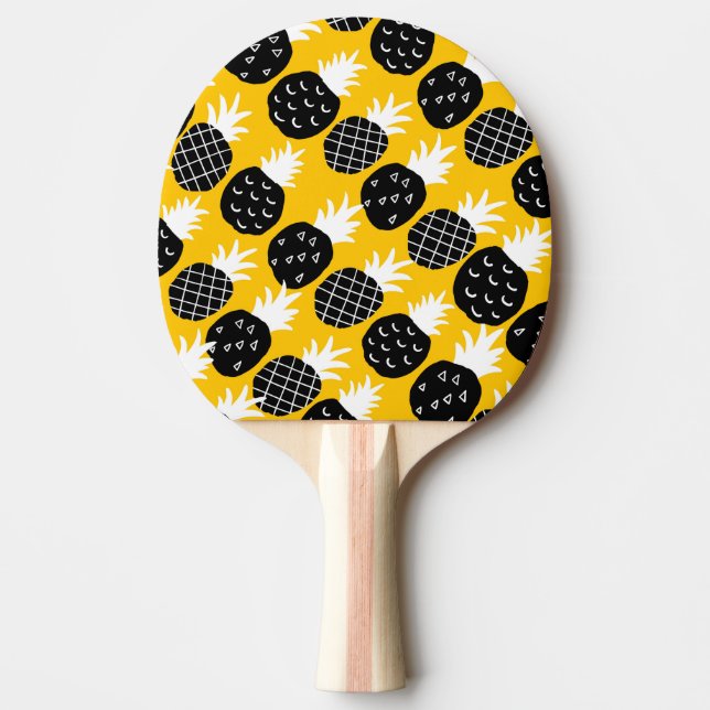Raquette De Ping Pong Ananas noir (Devant)