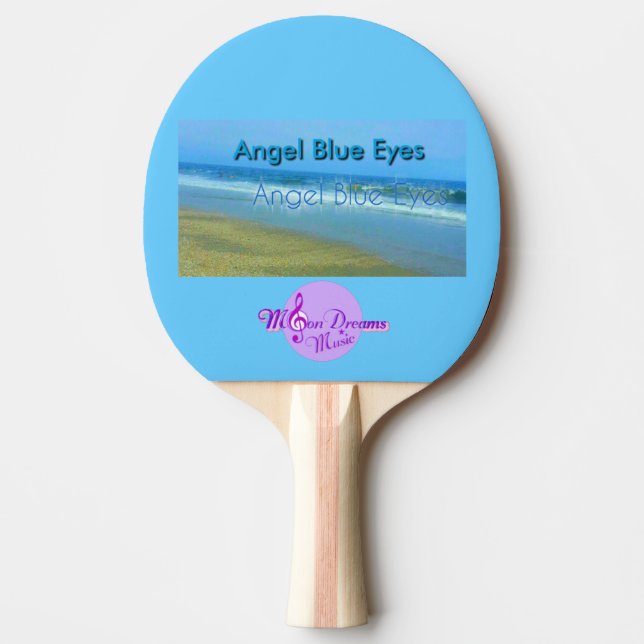 Raquette De Ping Pong Ange Bleu Yeux Ping Paddle (Devant)