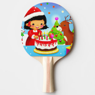Raquette De Ping Pong Anniversaire de Noël (7)