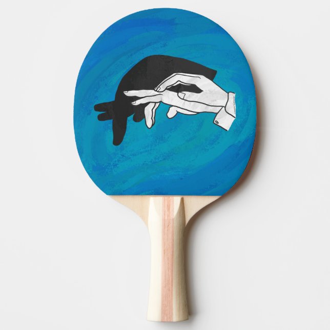 Raquette De Ping Pong Anteille Ombre Sur Bleu (Devant)