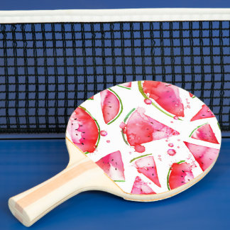 Raquette De Ping Pong Aquarelle pastèque 1