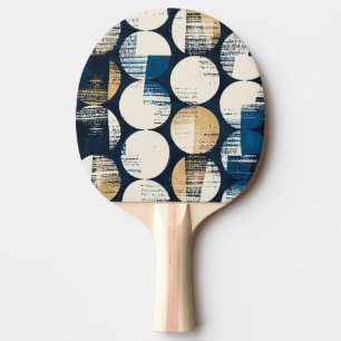 Raquette De Ping Pong Aquarelle points cassés, Effet coloré.