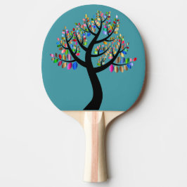 Raquette De Ping Pong Arbre de feuille d'aluminium
