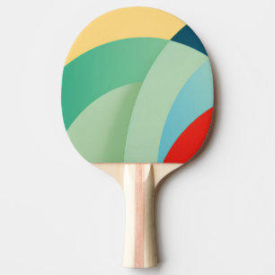 Raquette De Ping Pong Arcade de formes en couleurs vives Ping Pong Paddl