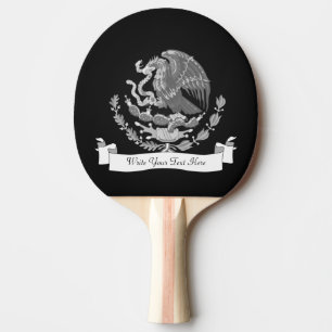 Raquette De Ping Pong Armoiries du Mexique