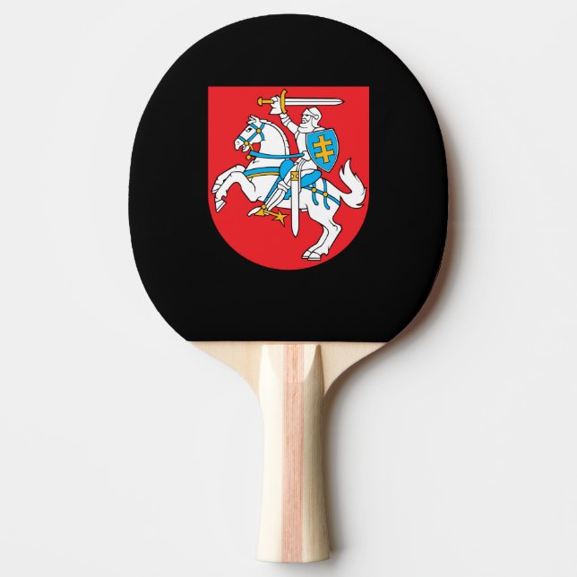 Raquette De Ping Pong Armoiries lituaniennes (Devant)