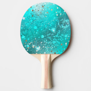 Raquette De Ping Pong Arrière - plan à huile Turquoise de la menthe