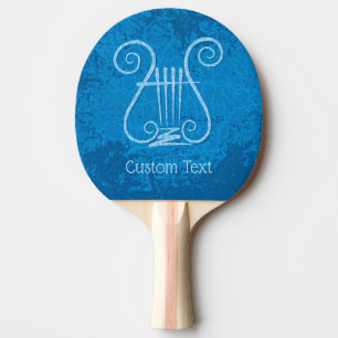 Raquette De Ping Pong Arrière - plan Blue Lyre