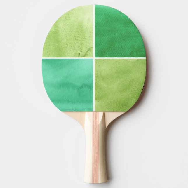 Raquette De Ping Pong arrière - plan coloré d'aquarelle pour vos 6 (Devant)