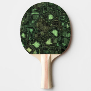 Raquette De Ping Pong Arrière - plan de circuit d'ordinateur