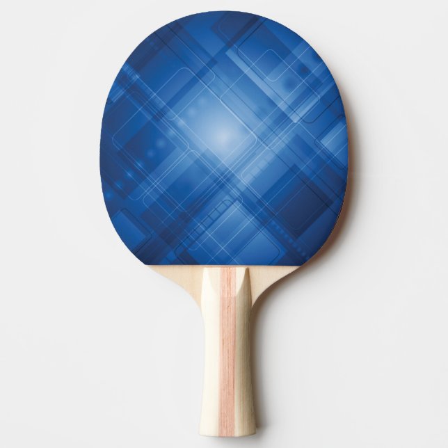 Raquette De Ping Pong Arrière - plan de pointe bleu-foncé (Devant)