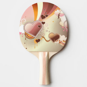 Raquette De Ping Pong Arrière - plan dénommé de conception