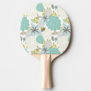 Raquette De Ping Pong Arrière - plan floral 5