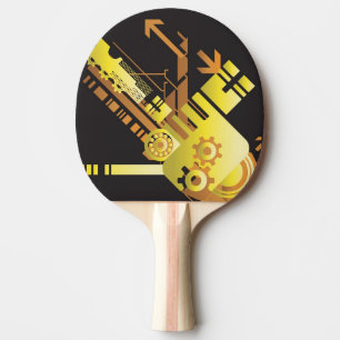 Raquette De Ping Pong Arrière - plan tramé technique 5