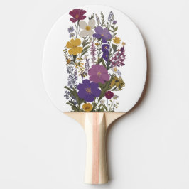 Raquette De Ping Pong Art botanique