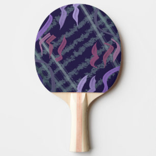 Raquette De Ping Pong Art de motif abstrait de coups de pinceau aquarell