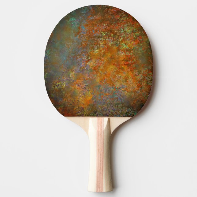 Raquette De Ping Pong Art Rustique Industriel Rouillé (Devant)