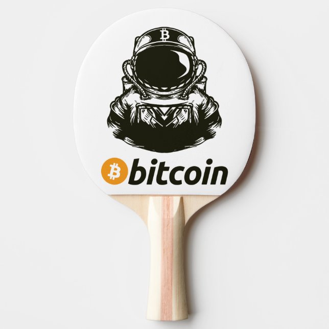 Raquette De Ping Pong Astronaut BITCOIN-Crypto (Devant)