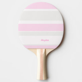 Raquette De Ping Pong Asymmetric Stripes Lines Grey Pink White