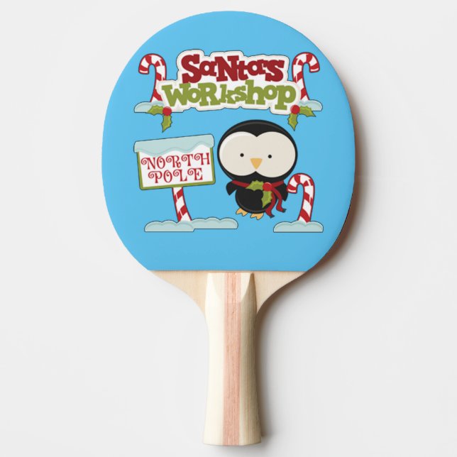 Raquette De Ping Pong Atelier père Noël Penguin (Devant)