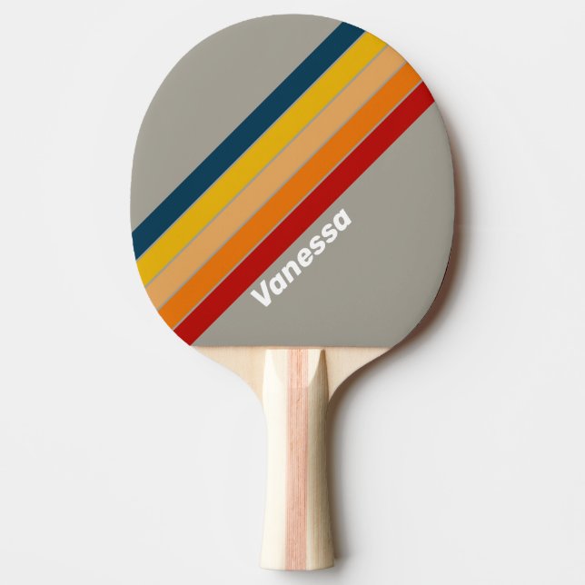 Raquette De Ping Pong Aurora Arcade Striped with Name (Devant)
