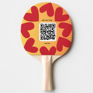 Raquette De Ping Pong Avec une chanson personnalisée par code QR