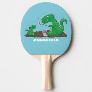 Raquette De Ping Pong Baguettes mignonnes grillant des marshmallows dess