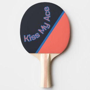 Raquette De Ping Pong Baiser Drôle Mon As De Citation Personnalisée Init