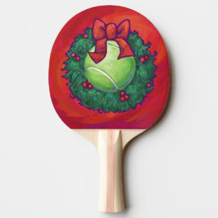 Raquette De Ping Pong Bal de tennis en couronne rouge