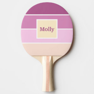 Raquette De Ping Pong Bandes Feminine Couleur Personnalisées