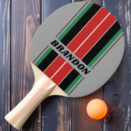 Raquette De Ping Pong Bandes vintages de la carte VHS avec nom