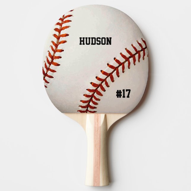 Raquette De Ping Pong Baseball personnalisé (Devant)
