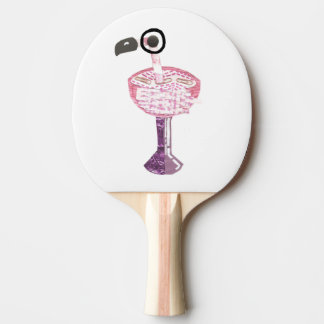 Raquette De Ping Pong Batte de ping-pong de cocktail de Flamant rose
