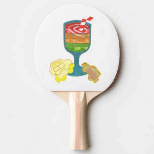 Raquette De Ping Pong Batte de ping-pong de milkshake de feu de
