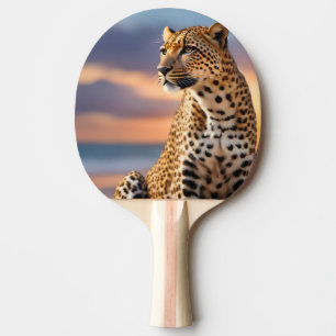 Raquette De Ping Pong Beau léopard