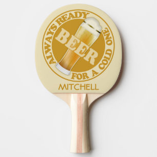 Raquette De Ping Pong BEER nom personnalisé ping pong paddle