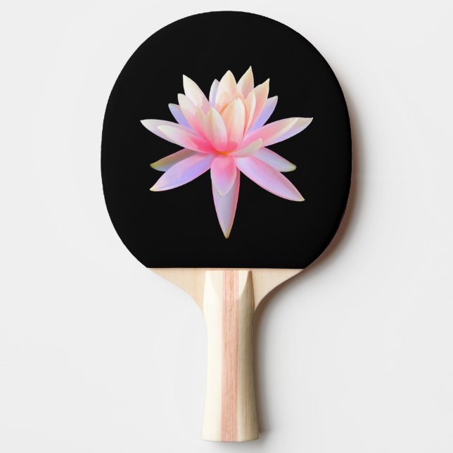 Raquette De Ping Pong Belle rose Lily Lotus Art Cool unique (Devant)