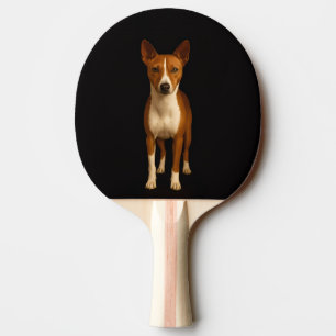 Raquette de ping pong Black 4 Luxe, Chien Basenji 