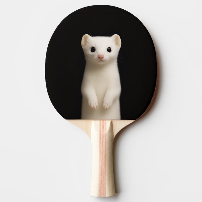 Raquette De Ping Pong Black 4 Luxe ping pong paddle, Stylish Ermine (Dos)