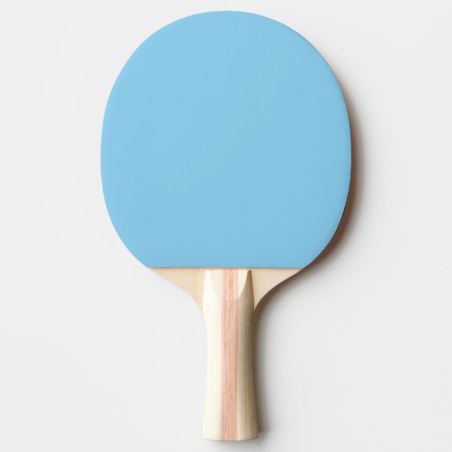 Raquette De Ping Pong Bleu Bébé, Bleu clair, solide, Bleu clair, (Devant)